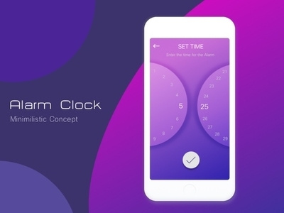 Alarm Clock Minimal Design design illustration minimal app minimal design mobile app mobile app design ui ux