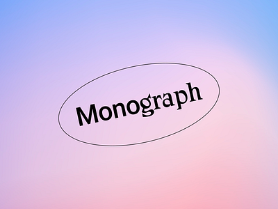 Monograph Communications Logo colour logo logo design minimal zangezi