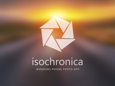 Isochronica App Logotype app blur dawn juicy logo logotype photo app road symbol windows phone wp