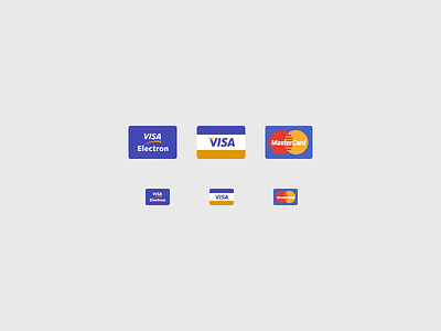 Credit Card Icons bank bank card bank cards card cards flat mastercard visa visa electron