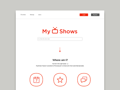 MyShows Redesign