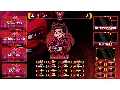 Devil Gaming Twitch Overlay animatedoverlay streamoverlay twitchoverlay