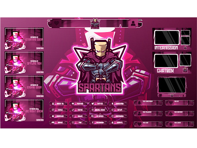 Spartans Gaming Twitch Overlay animatedoverlay gamingoverlay streamoverlay twitchoverlay