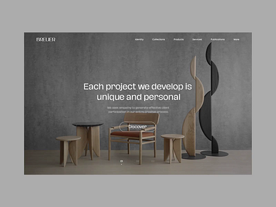 BREUER | Animation furniture interior landing landing page motion ui ux video webdesign website