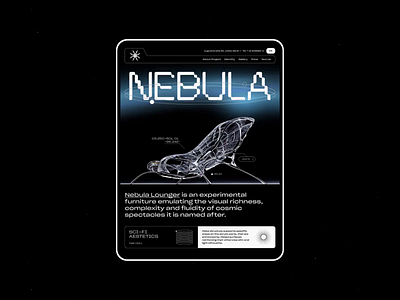 Nebula | Animation furniture futuristic landing sci fi ui web webdesign website