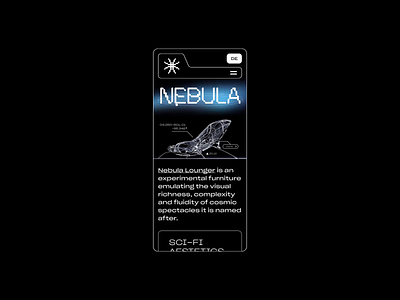 Nebula | Responsive Animation animation furniture futuristic mobile sci fi ui