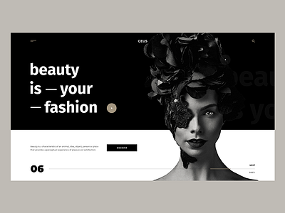 CEUS black fashion photography ui ux white