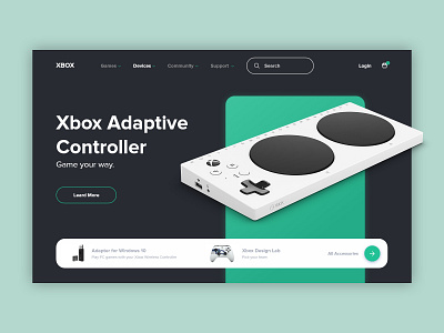 Xbox Store controller ecommerce store ux uxui web design webdesign xbox