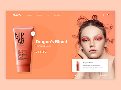 Cosmetics Store beauty cosmetics e commerce e shop ui ux website