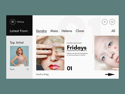 91 fashion makeup photography ux uxui web