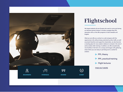 Flightschool Concept ui