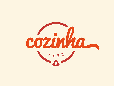 Cozinha Lado B b cook food handwriting idendity logo shadow side type typography