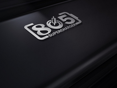 805 SUPERCHARGER LOGO design graphic design illustration logo logodesign logos typography vector