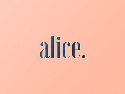 Alice | Logotype brand branding creative identity lettermark logo logo design logo designer logo mark logodesign logos logosai logotype mark pink portfolio portugal wordmark youtube logo youtuber