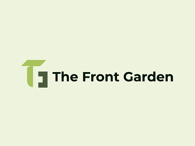 The Front Garden branding farmlogo logo monogram tfg typography