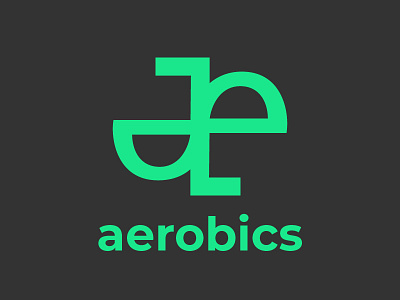 aerobics logo aerobics ambigramlogo logo monogram sport sportlogo