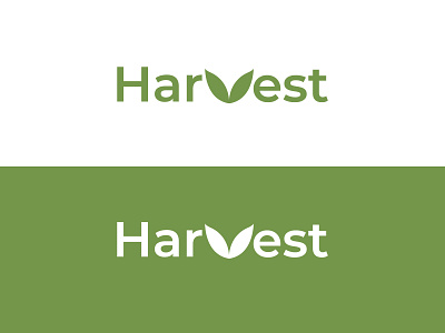 Harvest logo harvest leaf logo natural nature