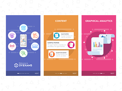 Onboarding Experience analytics clean concept design exams onboarding online class product ui ux walkthrough