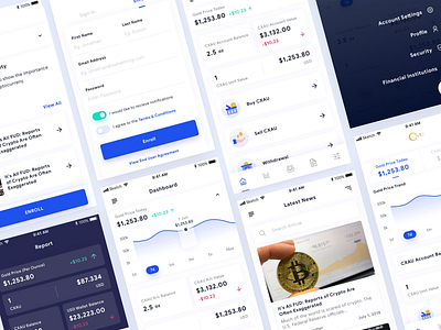 Cryptocurrency Dashboard Concept