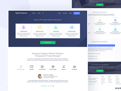 Digital Freelancer Landing Page