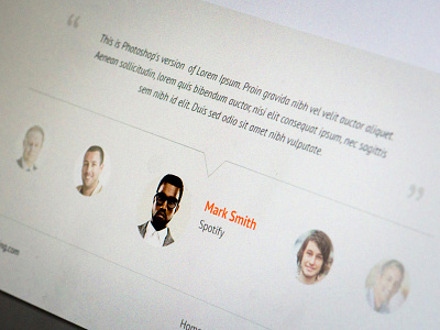 Testimonials flat testimonials web design