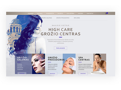 Website design for a beauty salon beauty beauty salon clean female flat glamour homepage minimal modern web design website