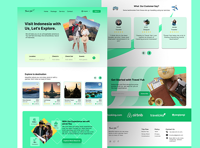 Travel Agency Landing Page branding design landing page landing page design travel travel agency travel agent ui ux