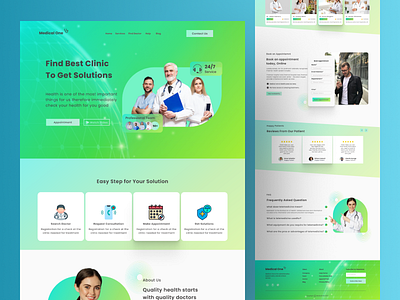 Medical Webiste Landing Page Design design graphic design landing page landing page design medical mobile responsive ui ux website