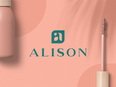 Alison – Vegan Cosmetic alison cosmetics branding cosmetic green logo logomark mark type vegan