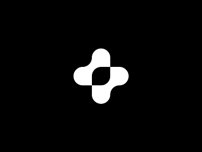 UNUSED CONCEPTS 02 branding cross leaf logo mark monochrome