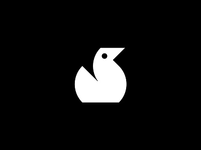 UNUSED CONCEPTS 05 animal branding duck logo mark monochrome quack