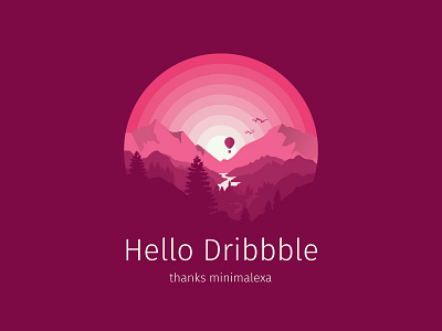 Hello Dribbble! debut dribbble firewatch hello shot