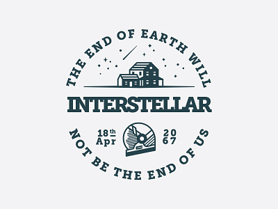 Interstellar interstellar logo logomark space