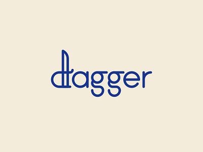 Dagger dagger font typography wordmark