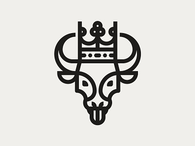 Ox animal bull crest emblem heraldic ox