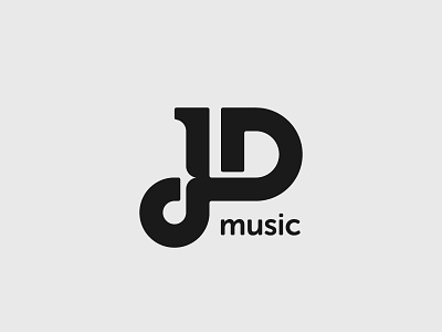 JD Music d j mark monogram music note