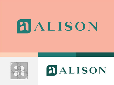 Alison Cosmetics 30 day logo challenge cosmetic green leaf logo logocore mark natural type vegan