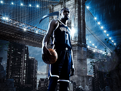 Kevin Durant - Slim Reaper Poster basketball design manipulation nba photomanipulation photoshop poster sport