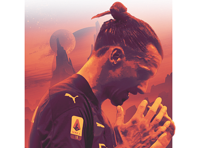 Zlatan Ibrahimovic Simple Poster design football photomanipulation photoshop poster soccer sport
