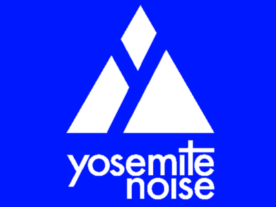Yosemitenoise Blue band band logo illustration personal identity type