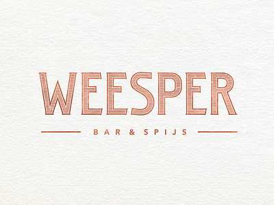 Weesper Bar Logo bar branding design logo subalpin vector