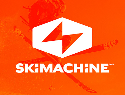SkiMachine logo 2021 company design graphic design icon indoorslopes logo ski skimachine sport subalpin