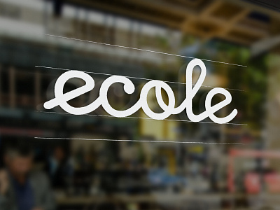 Ecole Amsterdam amsterdam bar branding brasserie design ecole logo restaurant subalpin