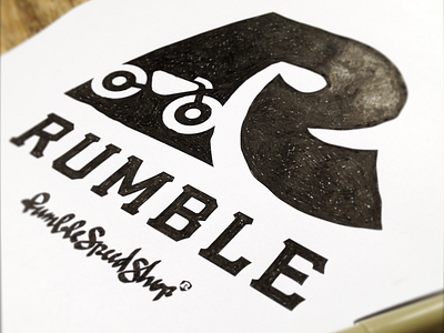 Rumble Speed Shop logo motorcycle rumble rumble speed shop