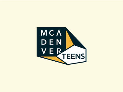 MCA Denver Teens denver identity logo teens