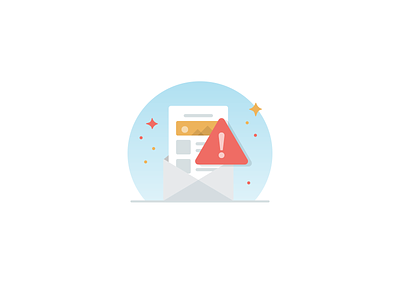 Help Center Icon Set - 11 email exclamation icon illustration spam testing warning