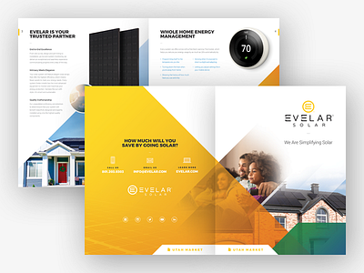 Solar Brochure brochure collateral gradient nest solar