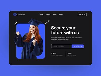 E-Learning Landing Page ui