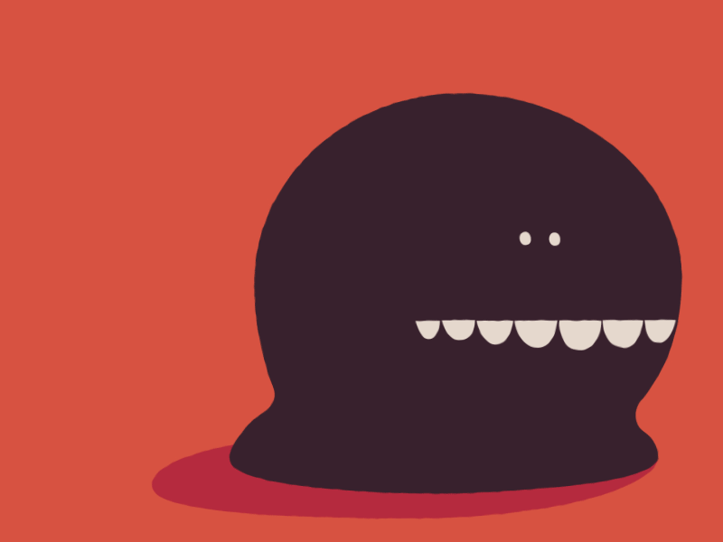 Hello Dribbble! animation illustration monster vector