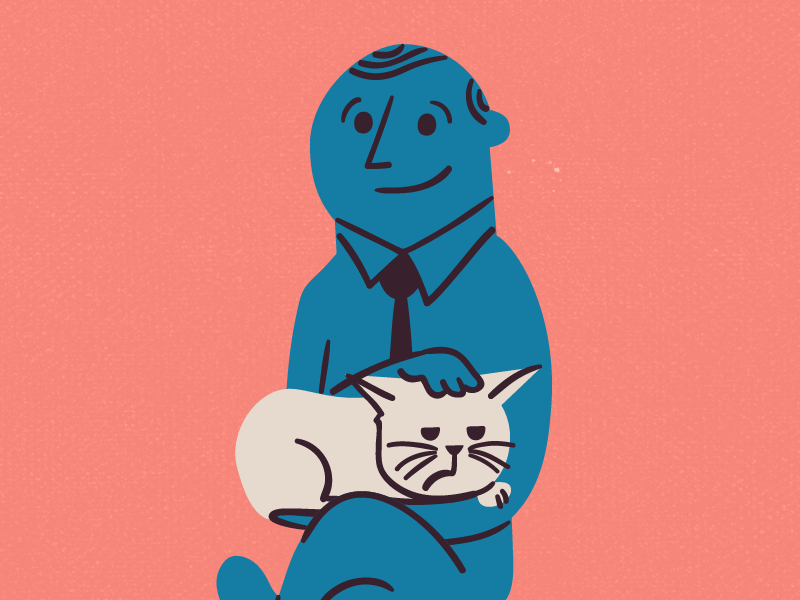 Cat Person animation cat illustration vector